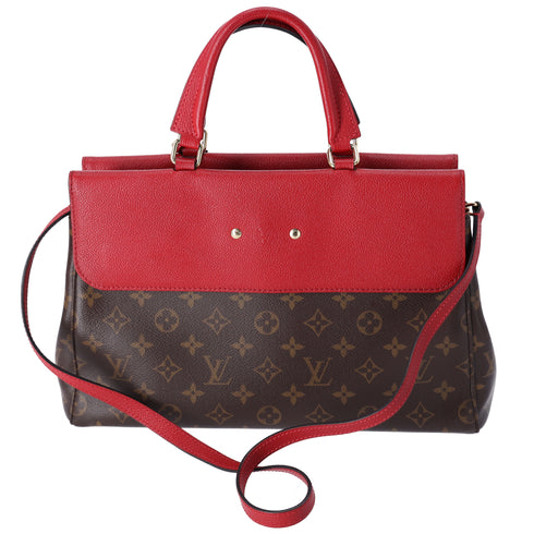 Louis Vuitton Venus Monogram Handbag M41738 Cerise Red Canvas